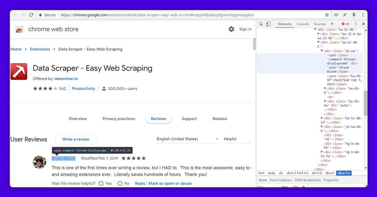 How-To-Scrape-User-Reviews-From-The-Chrome-Online-Store-Extension