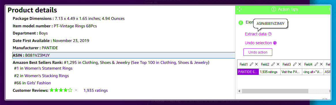 Extracting-Product-Names-as-well-as-ASIN-Numbers